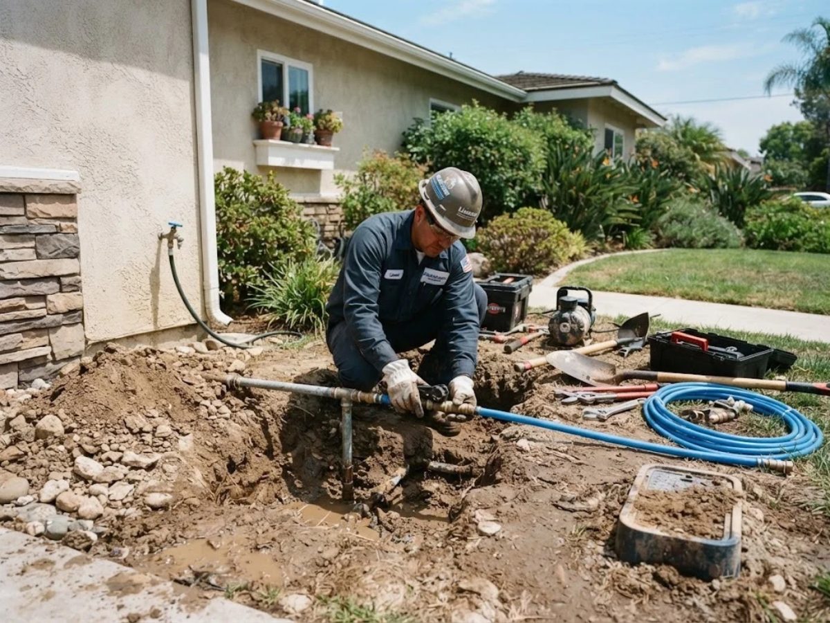 Water Line Repair & Replacement service in Brea, CA